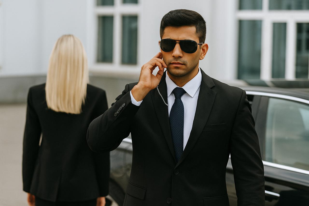 Security personnel completing professional training