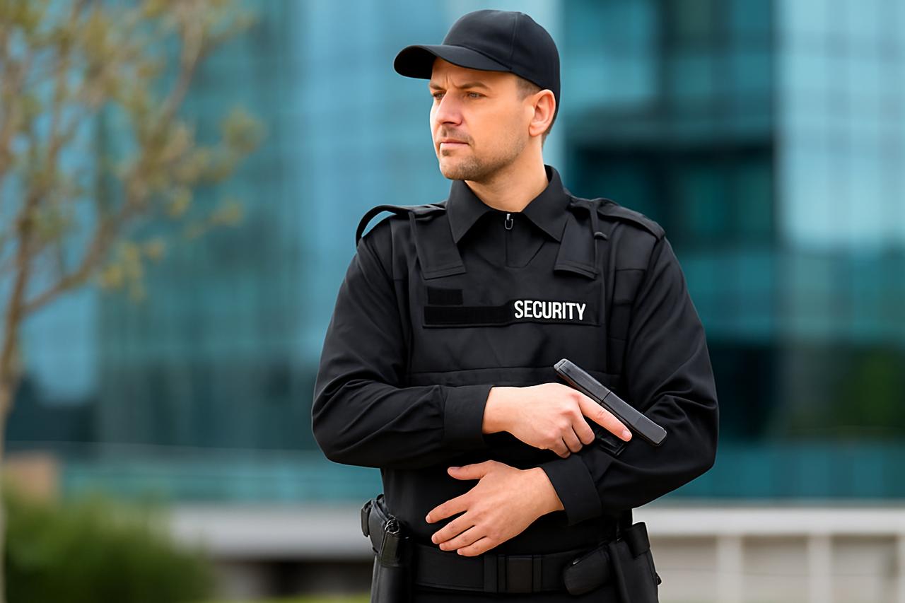 Licensed security officer in uniform