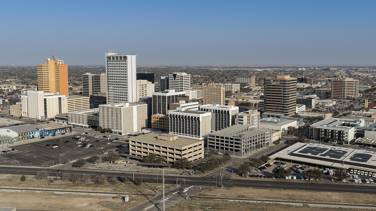 Midland downtown skyline and Permian Basin energy district